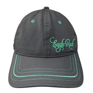 Pukka Men's Strapback Hat Gray Size OS Embroidered Eagle Rock Logo Polyester